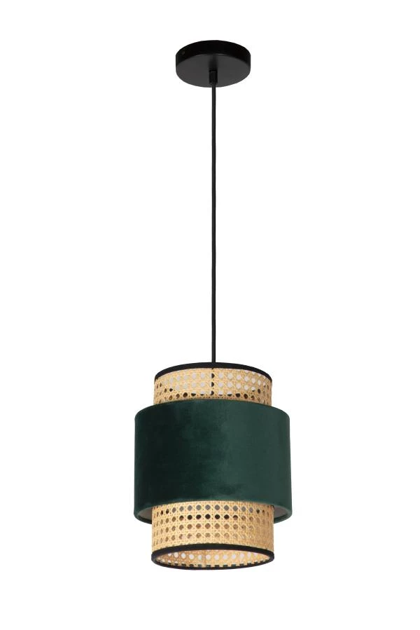 Lucide JAVOR - Hanglamp - Ø 23 cm - 1xE27 - Groen - uit